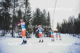 18.12.2021, Groenklitt, Sweden (SWE): Ingvar Tollehaug Per (NOR), Lie Henning (NOR), Hedbys Jonathan (SWE), Sollinen Hulbak Sigurd (NOR), (l-r)  - Visma Ski Classics Orsa Groenklitt Individual Prologue - Groenklitt (SWE). www.nordicfocus.com. © Modica/NordicFocus. Every downloaded picture is fee-liable.