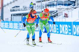 08.01.2022, Oberhof, Germany (GER): Polona Klemencic (SLO), (l-r) -  IBU World Cup Biathlon, relay mixed, Oberhof (GER). www.nordicfocus.com. © Manzoni/NordicFocus. Every downloaded picture is fee-liable.