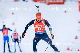 08.01.2022, Oberhof, Germany (GER): Roman Rees (GER) -  IBU World Cup Biathlon, relay mixed, Oberhof (GER). www.nordicfocus.com. © Manzoni/NordicFocus. Every downloaded picture is fee-liable.