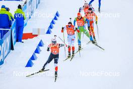 08.01.2022, Oberhof, Germany (GER): Tsukasa Kobonoki (JPN), Jan Gunka (POL), Rok Trsan (SLO), (l-r) -  IBU World Cup Biathlon, relay mixed, Oberhof (GER). www.nordicfocus.com. © Manzoni/NordicFocus. Every downloaded picture is fee-liable.