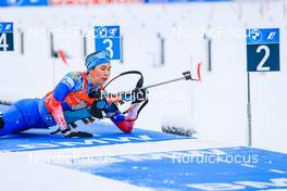 08.01.2022, Oberhof, Germany (GER): Valeriia Vasnetcova (RUS) -  IBU World Cup Biathlon, relay mixed, Oberhof (GER). www.nordicfocus.com. © Manzoni/NordicFocus. Every downloaded picture is fee-liable.