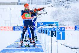 08.01.2022, Oberhof, Germany (GER): Benedikt Doll (GER) -  IBU World Cup Biathlon, relay mixed, Oberhof (GER). www.nordicfocus.com. © Manzoni/NordicFocus. Every downloaded picture is fee-liable.