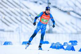 08.01.2022, Oberhof, Germany (GER): Simon Desthieux (FRA) -  IBU World Cup Biathlon, relay mixed, Oberhof (GER). www.nordicfocus.com. © Manzoni/NordicFocus. Every downloaded picture is fee-liable.