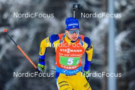 08.01.2022, Oberhof, Germany (GER): Martin Ponsiluoma (SWE) -  IBU World Cup Biathlon, relay mixed, Oberhof (GER). www.nordicfocus.com. © Manzoni/NordicFocus. Every downloaded picture is fee-liable.
