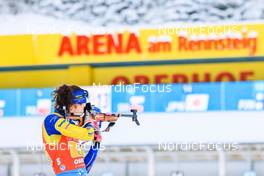 08.01.2022, Oberhof, Germany (GER): Hanna Oeberg (SWE) -  IBU World Cup Biathlon, relay mixed, Oberhof (GER). www.nordicfocus.com. © Manzoni/NordicFocus. Every downloaded picture is fee-liable.
