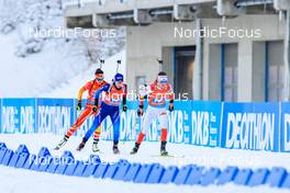 08.01.2022, Oberhof, Germany (GER): Yuanmeng Chu (CHN), Aita Gasparin (SUI), Kamila Zuk (POL), (l-r) -  IBU World Cup Biathlon, relay mixed, Oberhof (GER). www.nordicfocus.com. © Manzoni/NordicFocus. Every downloaded picture is fee-liable.