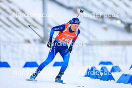 08.01.2022, Oberhof, Germany (GER): Sebastian Stalder (SUI) -  IBU World Cup Biathlon, relay mixed, Oberhof (GER). www.nordicfocus.com. © Manzoni/NordicFocus. Every downloaded picture is fee-liable.
