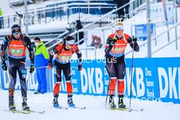 08.01.2022, Oberhof, Germany (GER): Trevor Kiers (CAN), Sarah Beaudry (CAN), (l-r) -  IBU World Cup Biathlon, relay mixed, Oberhof (GER). www.nordicfocus.com. © Manzoni/NordicFocus. Every downloaded picture is fee-liable.
