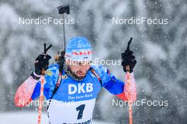09.01.2022, Oberhof, Germany (GER): Alexandr Loginov (RUS) -  IBU World Cup Biathlon, pursuit men, Oberhof (GER). www.nordicfocus.com. © Manzoni/NordicFocus. Every downloaded picture is fee-liable.