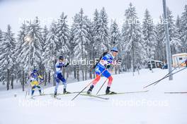 09.01.2022, Oberhof, Germany (GER): Kristina Reztsova (RUS), Mari Eder (FIN), Hanna Oeberg (SWE), (l-r) -  IBU World Cup Biathlon, pursuit women, Oberhof (GER). www.nordicfocus.com. © Manzoni/NordicFocus. Every downloaded picture is fee-liable.