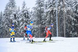 09.01.2022, Oberhof, Germany (GER): Mona Brorsson (SWE), Irina Kazakevich (RUS), Lisa Theresa Hauser (AUT), (l-r) -  IBU World Cup Biathlon, pursuit women, Oberhof (GER). www.nordicfocus.com. © Manzoni/NordicFocus. Every downloaded picture is fee-liable.