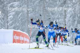 09.01.2022, Oberhof, Germany (GER): Dzinara Alimbekava (BLR), Anais Bescond (FRA), (l-r) -  IBU World Cup Biathlon, pursuit women, Oberhof (GER). www.nordicfocus.com. © Manzoni/NordicFocus. Every downloaded picture is fee-liable.