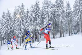 09.01.2022, Oberhof, Germany (GER): Lisa Theresa Hauser (AUT), Mona Brorsson (SWE), Kamila Zuk (POL), Yuliia Dzhima (UKR), (l-r) -  IBU World Cup Biathlon, pursuit women, Oberhof (GER). www.nordicfocus.com. © Manzoni/NordicFocus. Every downloaded picture is fee-liable.
