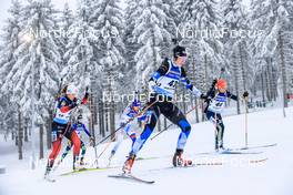 09.01.2022, Oberhof, Germany (GER): Tuuli Tomingas (EST), Karoline Offigstad Knotten (NOR), Franziska Hildebrand (GER), (l-r) -  IBU World Cup Biathlon, pursuit women, Oberhof (GER). www.nordicfocus.com. © Manzoni/NordicFocus. Every downloaded picture is fee-liable.