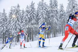 09.01.2022, Oberhof, Germany (GER): Mona Brorsson (SWE), Kamila Zuk (POL), Yuliia Dzhima (UKR), (l-r) -  IBU World Cup Biathlon, pursuit women, Oberhof (GER). www.nordicfocus.com. © Manzoni/NordicFocus. Every downloaded picture is fee-liable.