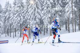 09.01.2022, Oberhof, Germany (GER): Eva Puskarcikova (CZE), Suvi Minkkinen (FIN), Yuanmeng Chu (CHN), (l-r) -  IBU World Cup Biathlon, pursuit women, Oberhof (GER). www.nordicfocus.com. © Manzoni/NordicFocus. Every downloaded picture is fee-liable.