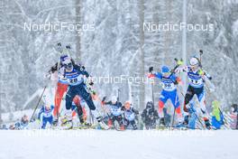 09.01.2022, Oberhof, Germany (GER): Susan Dunklee (USA), Irina Kazakevich (RUS), Marketa Davidova (CZE), (l-r) -  IBU World Cup Biathlon, pursuit women, Oberhof (GER). www.nordicfocus.com. © Manzoni/NordicFocus. Every downloaded picture is fee-liable.