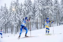 09.01.2022, Oberhof, Germany (GER): Amy Baserga (SUI), Linn Persson (SWE), (l-r) -  IBU World Cup Biathlon, pursuit women, Oberhof (GER). www.nordicfocus.com. © Manzoni/NordicFocus. Every downloaded picture is fee-liable.