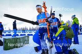 08.01.2022, Oberhof, Germany (GER): Heikki Laitinen (FIN), Maksim Makarov (MDA), (l-r) -  IBU World Cup Biathlon, single mixed relay, Oberhof (GER). www.nordicfocus.com. © Manzoni/NordicFocus. Every downloaded picture is fee-liable.