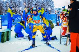 08.01.2022, Oberhof, Germany (GER): Jesper Nelin (SWE) -  IBU World Cup Biathlon, single mixed relay, Oberhof (GER). www.nordicfocus.com. © Manzoni/NordicFocus. Every downloaded picture is fee-liable.