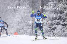 07.01.2022, Oberhof, Germany (GER): Mikita Labastau (BLR) -  IBU World Cup Biathlon, sprint men, Oberhof (GER). www.nordicfocus.com. © Manzoni/NordicFocus. Every downloaded picture is fee-liable.