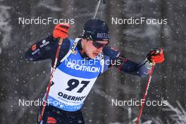 07.01.2022, Oberhof, Germany (GER): Lucas Fratzscher (GER) -  IBU World Cup Biathlon, sprint men, Oberhof (GER). www.nordicfocus.com. © Manzoni/NordicFocus. Every downloaded picture is fee-liable.