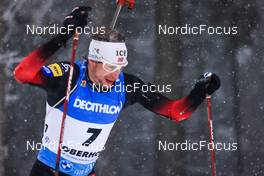 07.01.2022, Oberhof, Germany (GER): Sturla Holm Laegreid (NOR) -  IBU World Cup Biathlon, sprint men, Oberhof (GER). www.nordicfocus.com. © Manzoni/NordicFocus. Every downloaded picture is fee-liable.