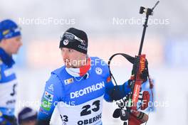 07.01.2022, Oberhof, Germany (GER): Fabien Claude (FRA) -  IBU World Cup Biathlon, sprint men, Oberhof (GER). www.nordicfocus.com. © Manzoni/NordicFocus. Every downloaded picture is fee-liable.