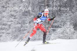 07.01.2022, Oberhof, Germany (GER): Felix Leitner (AUT) -  IBU World Cup Biathlon, sprint men, Oberhof (GER). www.nordicfocus.com. © Manzoni/NordicFocus. Every downloaded picture is fee-liable.