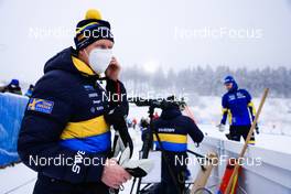 07.01.2022, Oberhof, Germany (GER): Mattias Jr. Nilsson (SWE), coach Team Sweden -  IBU World Cup Biathlon, sprint men, Oberhof (GER). www.nordicfocus.com. © Manzoni/NordicFocus. Every downloaded picture is fee-liable.