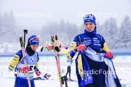 07.01.2022, Oberhof, Germany (GER): (l-r), Anna Magnusson (SWE), Hanna Oeberg (SWE) -  IBU World Cup Biathlon, sprint women, Oberhof (GER). www.nordicfocus.com. © Manzoni/NordicFocus. Every downloaded picture is fee-liable.