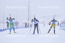 07.01.2022, Oberhof, Germany (GER): (l-r), Kaja Zorc (SLO), Yelizaveta Belchenko (KAZ), Stina Nilsson (SWE) -  IBU World Cup Biathlon, sprint women, Oberhof (GER). www.nordicfocus.com. © Manzoni/NordicFocus. Every downloaded picture is fee-liable.