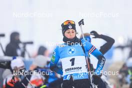 07.01.2022, Oberhof, Germany (GER): Chloe Chevalier (FRA) -  IBU World Cup Biathlon, sprint women, Oberhof (GER). www.nordicfocus.com. © Manzoni/NordicFocus. Every downloaded picture is fee-liable.