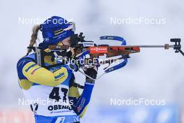 07.01.2022, Oberhof, Germany (GER): Mona Brorsson (SWE) -  IBU World Cup Biathlon, sprint women, Oberhof (GER). www.nordicfocus.com. © Manzoni/NordicFocus. Every downloaded picture is fee-liable.