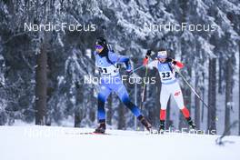 07.01.2022, Oberhof, Germany (GER): (l-r), Anais Chevalier-Bouchet (FRA), Kamila Zuk (POL) -  IBU World Cup Biathlon, sprint women, Oberhof (GER). www.nordicfocus.com. © Manzoni/NordicFocus. Every downloaded picture is fee-liable.