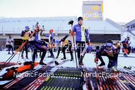 06.01.2022, Oberhof, Germany (GER): Roman Rees (GER), Lukas Fratzscher (GER), (l-r) - IBU World Cup Biathlon, training, Oberhof (GER). www.nordicfocus.com. © Manzoni/NordicFocus. Every downloaded picture is fee-liable.