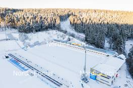 06.01.2022, Oberhof, Germany (GER): Event Feature: Overview over the Biathlon Stadium - IBU World Cup Biathlon, training, Oberhof (GER). www.nordicfocus.com. © Manzoni/NordicFocus. Every downloaded picture is fee-liable.