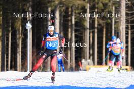 06.01.2022, Oberhof, Germany (GER): Sturla Holm Laegreid (NOR) - IBU World Cup Biathlon, training, Oberhof (GER). www.nordicfocus.com. © Manzoni/NordicFocus. Every downloaded picture is fee-liable.