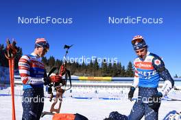 06.01.2022, Oberhof, Germany (GER): Sean Doherty (USA), Paul Schommer (USA) - IBU World Cup Biathlon, training, Oberhof (GER). www.nordicfocus.com. © Manzoni/NordicFocus. Every downloaded picture is fee-liable.