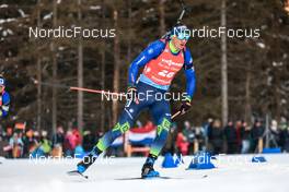 16.01.2022, Ruhpolding, Germany (GER): Maksim Varabei (BLR) - IBU World Cup Biathlon, pursuit men, Ruhpolding (GER). www.nordicfocus.com. © Manzoni/NordicFocus. Every downloaded picture is fee-liable.