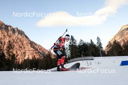 16.01.2022, Ruhpolding, Germany (GER): Christian Gow (CAN) - IBU World Cup Biathlon, pursuit men, Ruhpolding (GER). www.nordicfocus.com. © Manzoni/NordicFocus. Every downloaded picture is fee-liable.