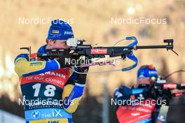 16.01.2022, Ruhpolding, Germany (GER): Sebastian Samuelsson (SWE) - IBU World Cup Biathlon, pursuit men, Ruhpolding (GER). www.nordicfocus.com. © Manzoni/NordicFocus. Every downloaded picture is fee-liable.