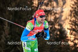 16.01.2022, Ruhpolding, Germany (GER): Jakov Fak (SLO) - IBU World Cup Biathlon, pursuit men, Ruhpolding (GER). www.nordicfocus.com. © Manzoni/NordicFocus. Every downloaded picture is fee-liable.
