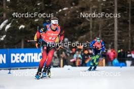 16.01.2022, Ruhpolding, Germany (GER): Erlend Bjoentegaard (NOR) - IBU World Cup Biathlon, pursuit men, Ruhpolding (GER). www.nordicfocus.com. © Manzoni/NordicFocus. Every downloaded picture is fee-liable.