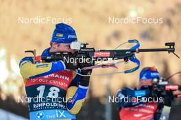 16.01.2022, Ruhpolding, Germany (GER): Sebastian Samuelsson (SWE) - IBU World Cup Biathlon, pursuit men, Ruhpolding (GER). www.nordicfocus.com. © Manzoni/NordicFocus. Every downloaded picture is fee-liable.