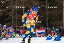16.01.2022, Ruhpolding, Germany (GER): Martin Ponsiluoma (SWE) - IBU World Cup Biathlon, pursuit men, Ruhpolding (GER). www.nordicfocus.com. © Manzoni/NordicFocus. Every downloaded picture is fee-liable.