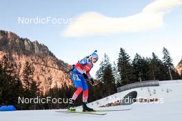 16.01.2022, Ruhpolding, Germany (GER): Said Karimulla Khalili (RUS) - IBU World Cup Biathlon, pursuit men, Ruhpolding (GER). www.nordicfocus.com. © Manzoni/NordicFocus. Every downloaded picture is fee-liable.