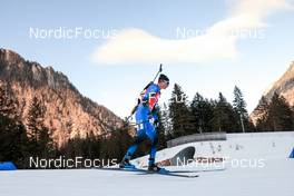 16.01.2022, Ruhpolding, Germany (GER): Eric Perrot (FRA) - IBU World Cup Biathlon, pursuit men, Ruhpolding (GER). www.nordicfocus.com. © Manzoni/NordicFocus. Every downloaded picture is fee-liable.