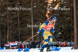 16.01.2022, Ruhpolding, Germany (GER): Peppe Femling (SWE) - IBU World Cup Biathlon, pursuit men, Ruhpolding (GER). www.nordicfocus.com. © Manzoni/NordicFocus. Every downloaded picture is fee-liable.