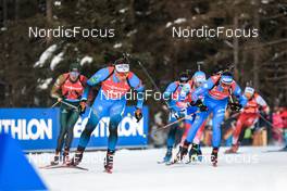 16.01.2022, Ruhpolding, Germany (GER): Fabien Claude (FRA) - IBU World Cup Biathlon, pursuit men, Ruhpolding (GER). www.nordicfocus.com. © Manzoni/NordicFocus. Every downloaded picture is fee-liable.